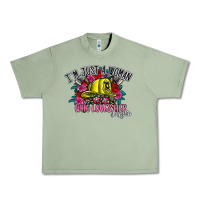 Oil Green im just a woman who loves her firefighter Urban Heavy Tee - SublimationCraftShop
