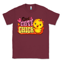 Burgundy one cute chick Classic Tee - FaDigitalArtStudio