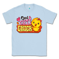 Dusty Blue one cute chick Classic Tee - FaDigitalArtStudio