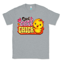 Heather Grey one cute chick Classic Tee - FaDigitalArtStudio