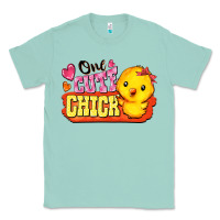 Seafoam one cute chick Classic Tee - FaDigitalArtStudio