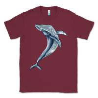 Burgundy humpback whale jumping Classic Tee - BarkalooDesign