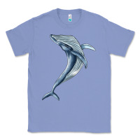 Colony Blue humpback whale jumping Classic Tee - BarkalooDesign