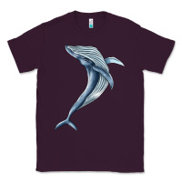 Plum humpback whale jumping Classic Tee - BarkalooDesign