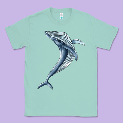 Humpback Whale Jumping Classic Tee Designed By Barkaloodesign