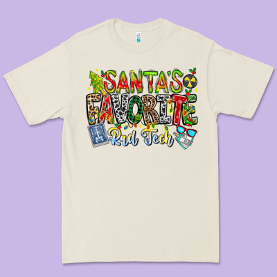Santa's Favorite Rad Tech Premium Tee Designed By Cowhidedigitalart