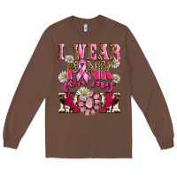 Chestnut i wear pink for my mom Long Sleeve Tee - BarkalooDesign