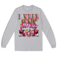 Moon Dust i wear pink for my mom Long Sleeve Tee - BarkalooDesign
