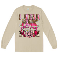 Mushroom i wear pink for my mom Long Sleeve Tee - BarkalooDesign