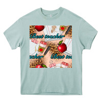 Arona Best Teacher Seamless Pattern Heavy Core Tee - BundleAndBundleShop