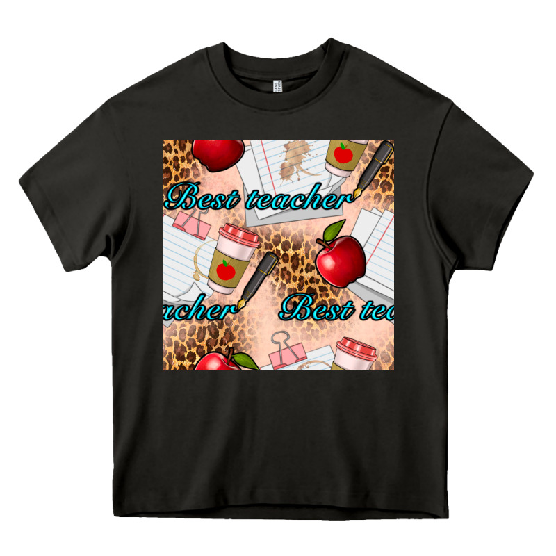 Best Teacher Seamless Pattern Heavy Core Tee by BundleAndBundleShop | Teevron