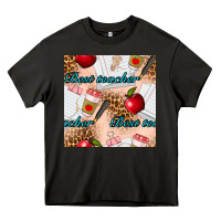 Asphalt Best Teacher Seamless Pattern Heavy Core Tee - BundleAndBundleShop