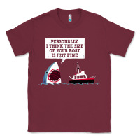 Burgundy polite jaws Classic Tee - artisFamous