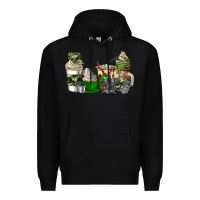 Black veteran coffee cups Premium Hoodie - AdoDesignShop