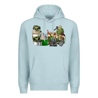 Blue Mist veteran coffee cups Premium Hoodie - AdoDesignShop