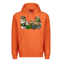 Carrot veteran coffee cups Premium Hoodie - AdoDesignShop