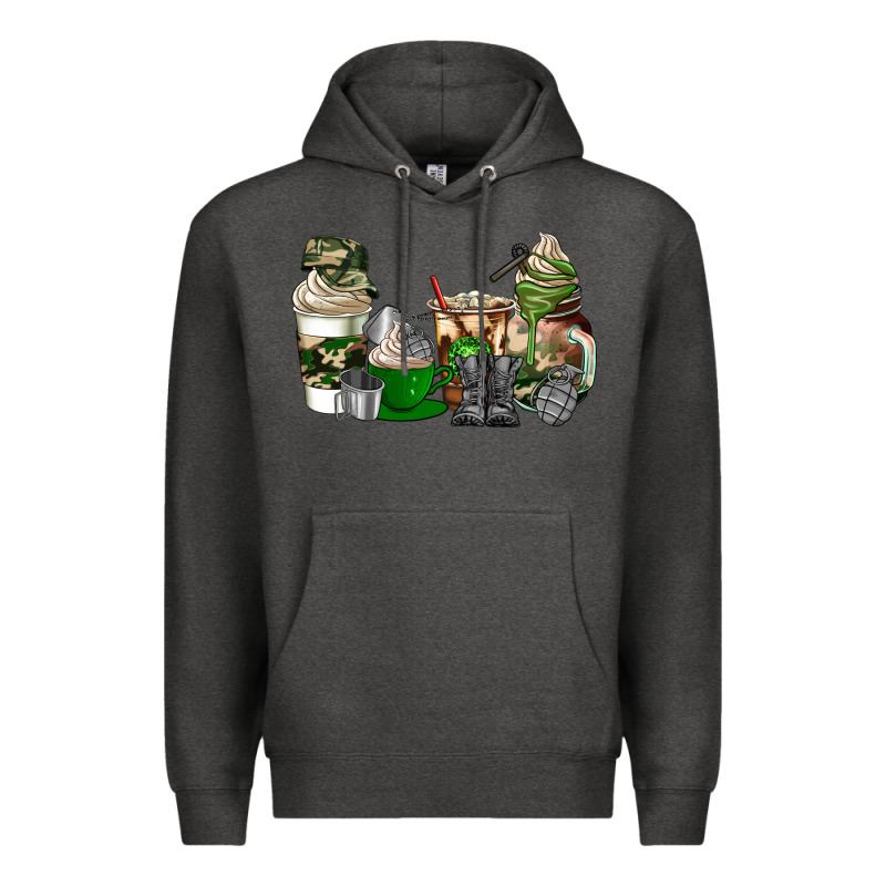 Veteran Coffee Cups Premium Hoodie by AdoDesignShop | Teevron