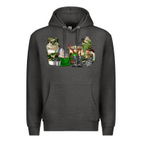 Charcoal Heather veteran coffee cups Premium Hoodie - AdoDesignShop