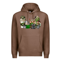 Chestnut veteran coffee cups Premium Hoodie - AdoDesignShop