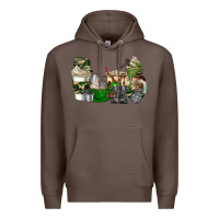 Coffee veteran coffee cups Premium Hoodie - AdoDesignShop