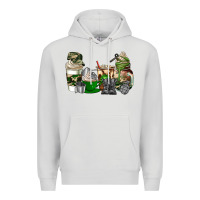 Dove Grey veteran coffee cups Premium Hoodie - AdoDesignShop