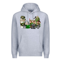 Heather Grey veteran coffee cups Premium Hoodie - AdoDesignShop