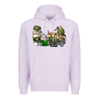 Lilac veteran coffee cups Premium Hoodie - AdoDesignShop