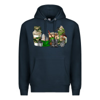 Navy veteran coffee cups Premium Hoodie - AdoDesignShop