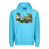 Ocean Blue veteran coffee cups Premium Hoodie - AdoDesignShop