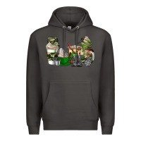 Smoke veteran coffee cups Premium Hoodie - AdoDesignShop