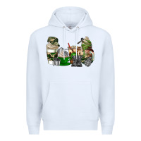 White veteran coffee cups Premium Hoodie - AdoDesignShop
