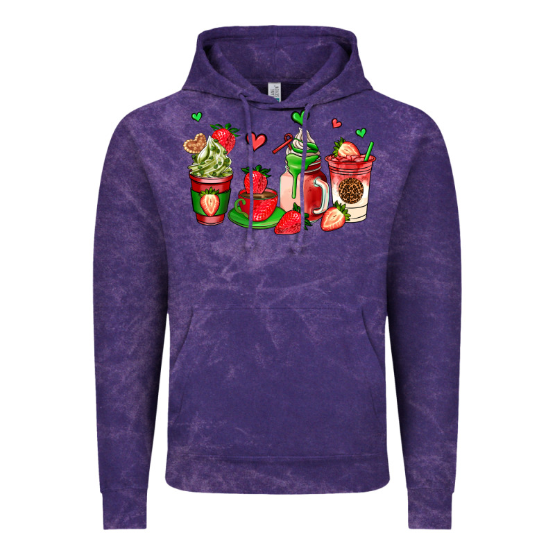Strawberry Coffee Cups Vintage Hoodie by AdoDesignShop | Teevron