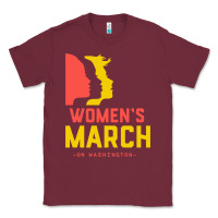 Burgundy women march on washington Classic Tee - artisFamous