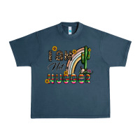 Midnight Navy i am not a hugger Urban Heavy Tee - CowhideDigitalArt