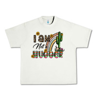 Pistachio i am not a hugger Urban Heavy Tee - CowhideDigitalArt