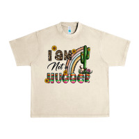 Sandshell i am not a hugger Urban Heavy Tee - CowhideDigitalArt