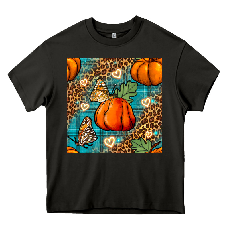 Pumpkin And Butterfly Seamless Pattern Heavy Core Tee by BundleAndBundleShop | Teevron