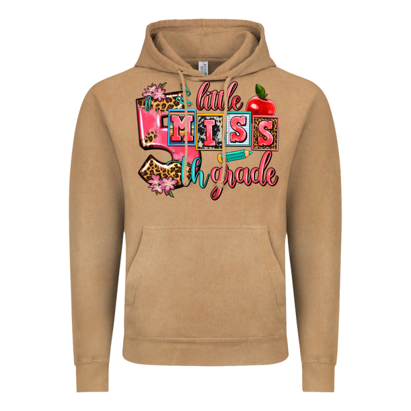 Little Miss 5 Th Grade Vintage Hoodie by AdoDesignShop | Teevron