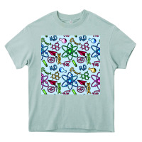 Arona Science Teacher Seamless Pattern Heavy Core Tee - BundleAndBundleShop