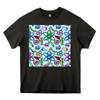Asphalt Science Teacher Seamless Pattern Heavy Core Tee - BundleAndBundleShop