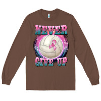 Chestnut never give up Long Sleeve Tee - BarkalooDesign