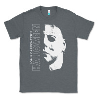 Charcoal Heather halloween michael myers Classic Tee - artisFamous