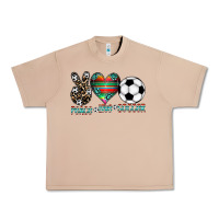 Burro peace love soccer Urban Heavy Tee - CowhideDigitalArt