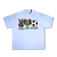 Grape Ice peace love soccer Urban Heavy Tee - CowhideDigitalArt