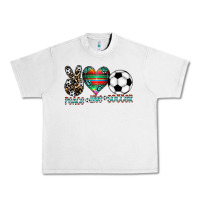 Lunar Rock peace love soccer Urban Heavy Tee - CowhideDigitalArt