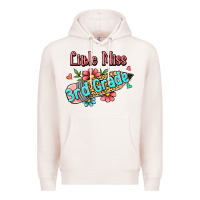 Pale Pink little miss third grade Premium Hoodie - RanaPortraitStore