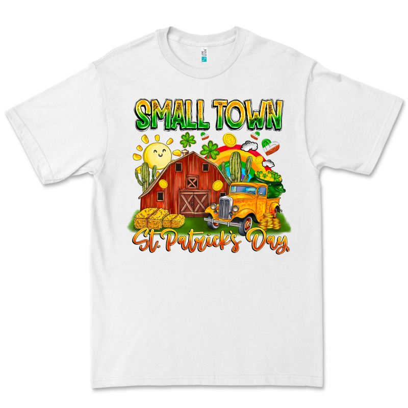 Small Town St Patricks Day Premium Tee by CowhideDigitalArt | Teevron