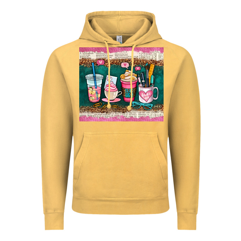 Teacher Coffee Cups Vintage Hoodie by AdoDesignShop | Teevron