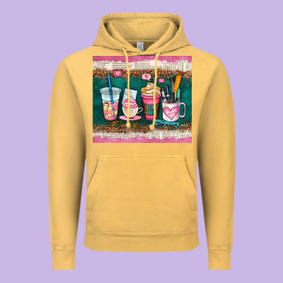 Teacher Coffee Cups Vintage Hoodie Designed By Adodesignshop