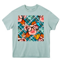 Arona fall pig seamless pattern Heavy Core Tee - BundleAndBundleShop